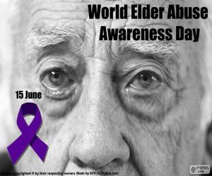 пазл Всемирный день распространения информации о злоупотреблениях в отношении пожилых людей